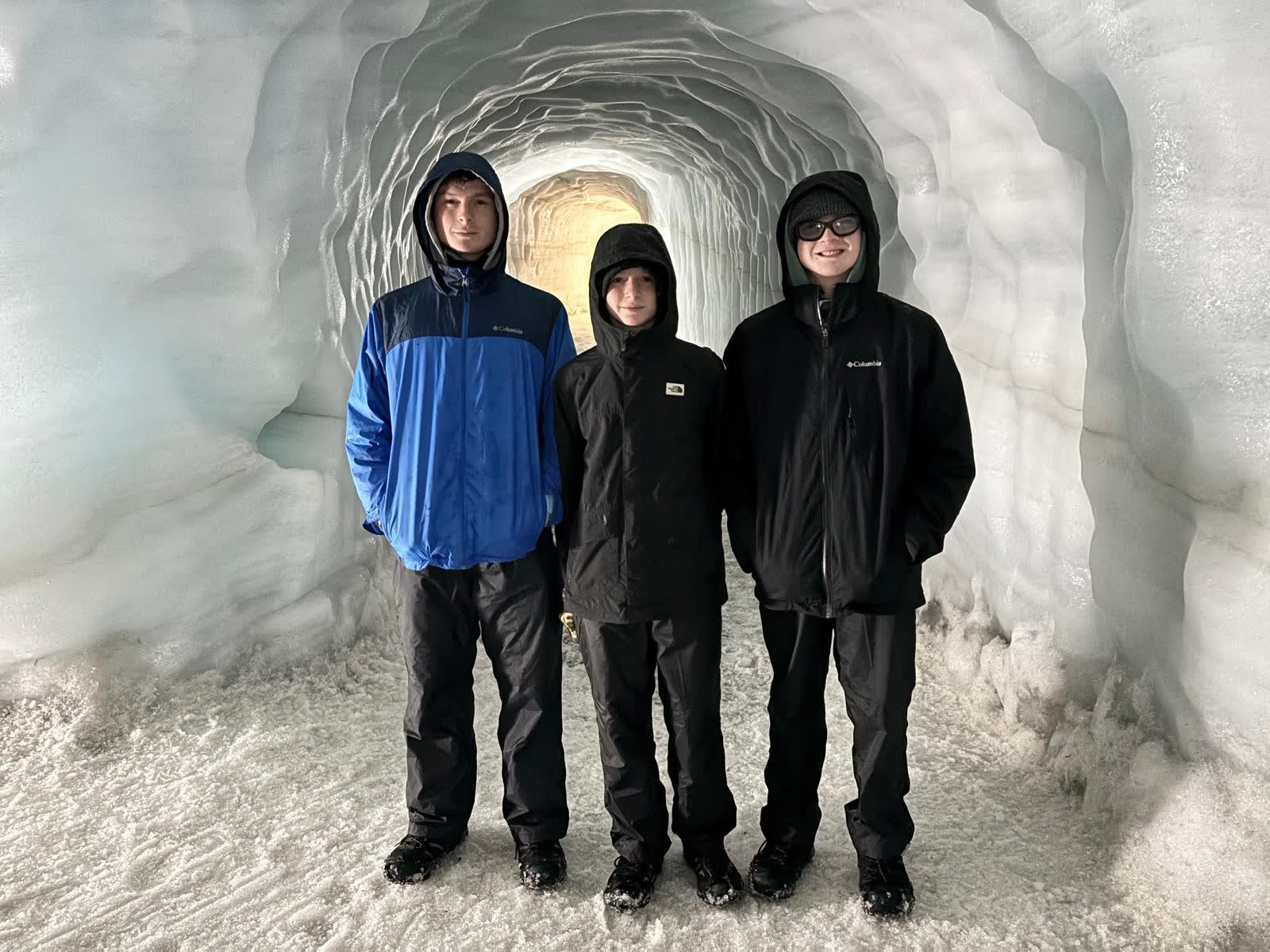 Finn at a glacier